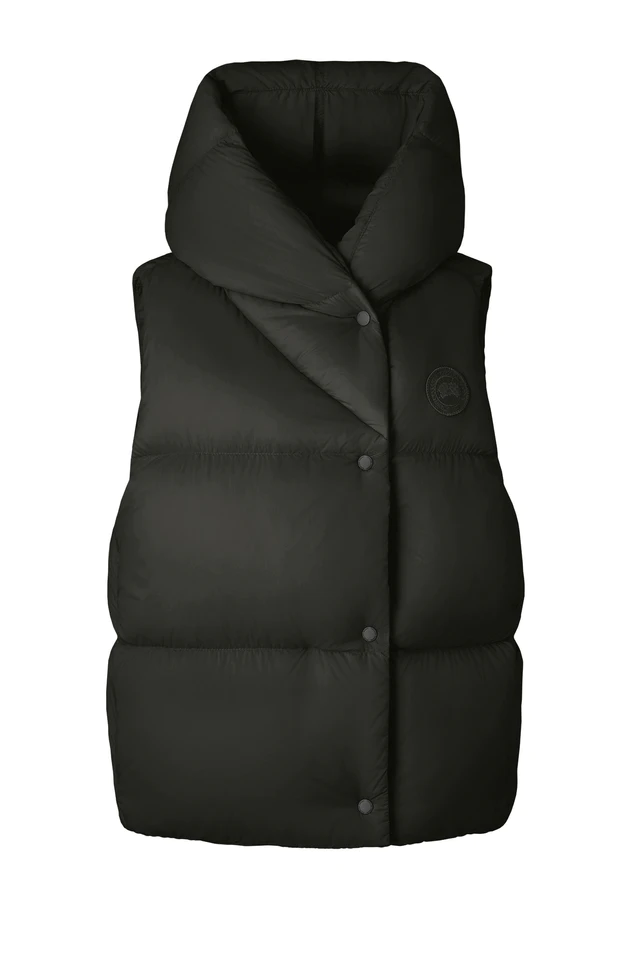 カナダグース Rhoda Hooded Vest カラー：Volcano