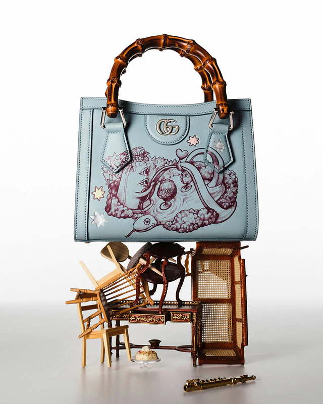 グッチ×ヒグチユウコ、日本限定第3章コレクション誕生、魔法の森とBo＆Borisが彩る特別なホリデー