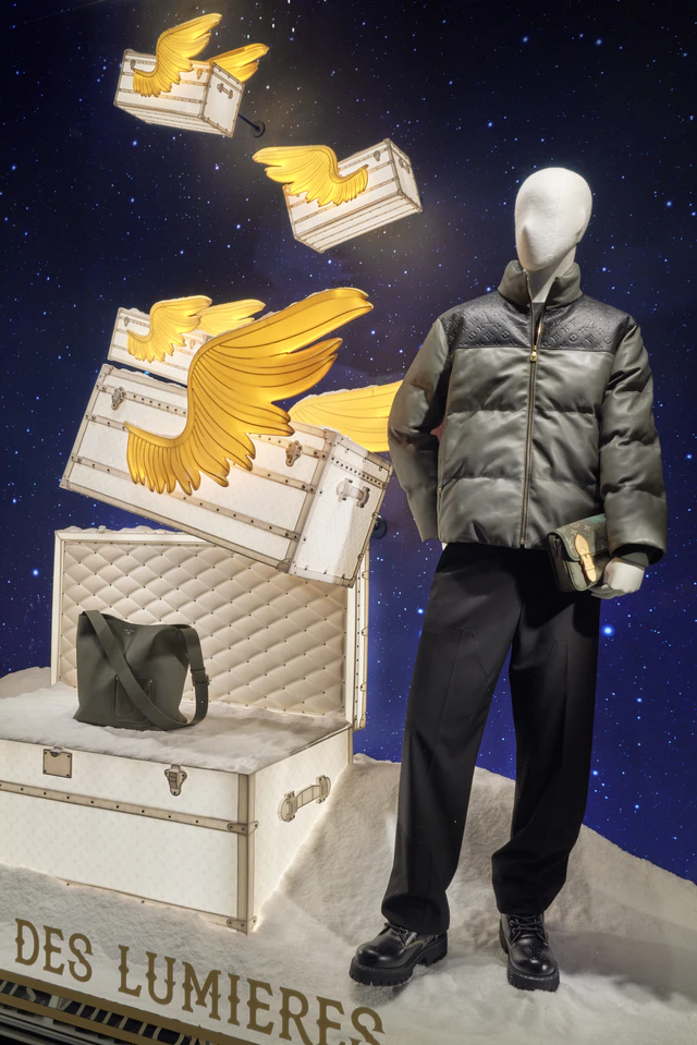 アニエールのアトリエへ続く光の物語、ルイ・ヴィトン 渋谷メンズ店のホリデーウィンドウ体験