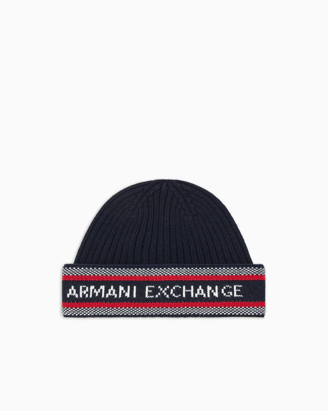 アルマーニ エクスチェンジ AXロゴ ニットキャップ