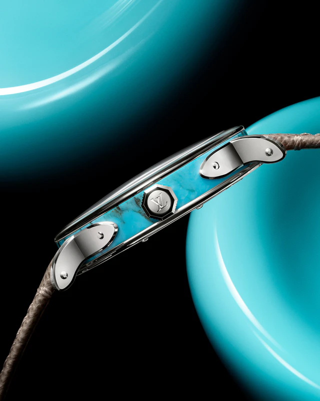 ルイ・ヴィトン エスカル新作、装飾石ケースとサフィアーノレザーが導く旅するウォッチの新境地