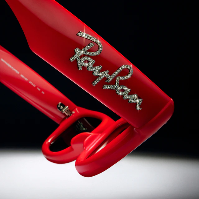 レイバン × エイサップ・ロッキー、クリスタルと1.65カラットダイヤモンドが照らすウェイファーラー パファー