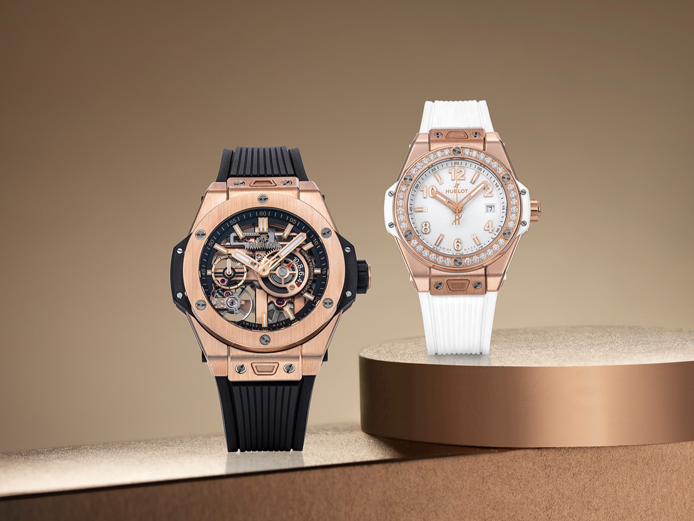 ウブロブティックで楽しむホリデー コレクション、メカ-10 キングゴールドとワンクリック ダイヤモンドが彩る冬の腕時計選び