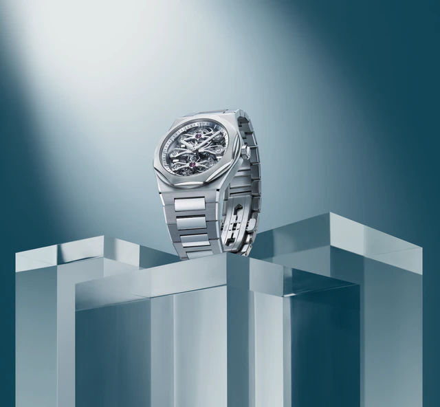 ジラール・ペルゴ ロレアート スリー・ゴールド ブリッジ、スリー・ブリッジと八角形ケースが出会うアイコンウォッチ