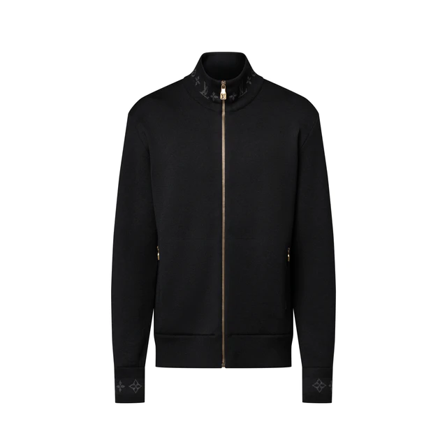 ルイ・ヴィトン:ダブルフェイスニットウールトラベルブルゾン ウール 50%、コットン 43%、ナイロン 5%、ポリウレタン 2%