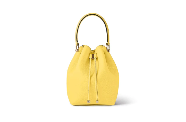 ボナベンチュラ アンジェリカ バケットバッグ シュリンクレザー