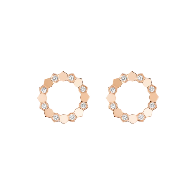 ショーメ「ビー ドゥ ショーメ」コレクション イヤリング 　PG, ダイヤモンド