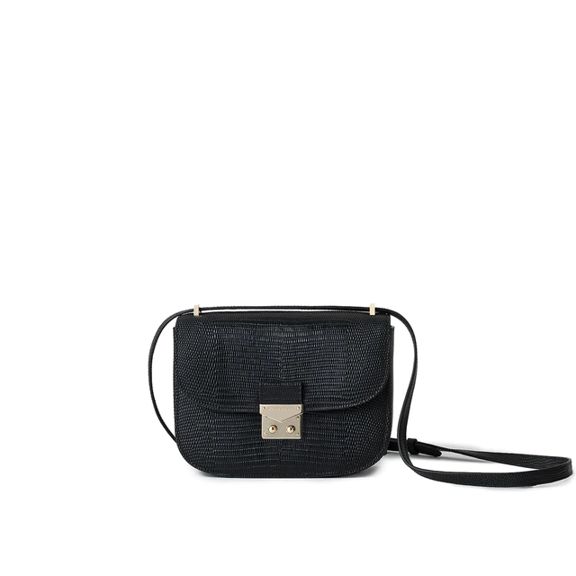 ボナベンチュラ ステラ ショルダーバッグ リザードエンボスレザー