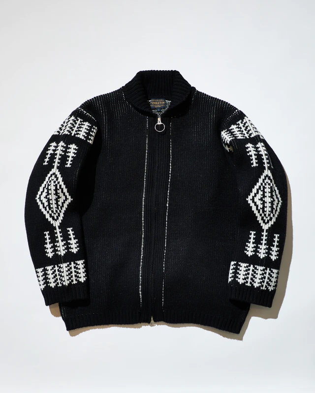 バーニーズ ニューヨーク別注アイテム<ペンドルトン> ジップアップニットカーディガン