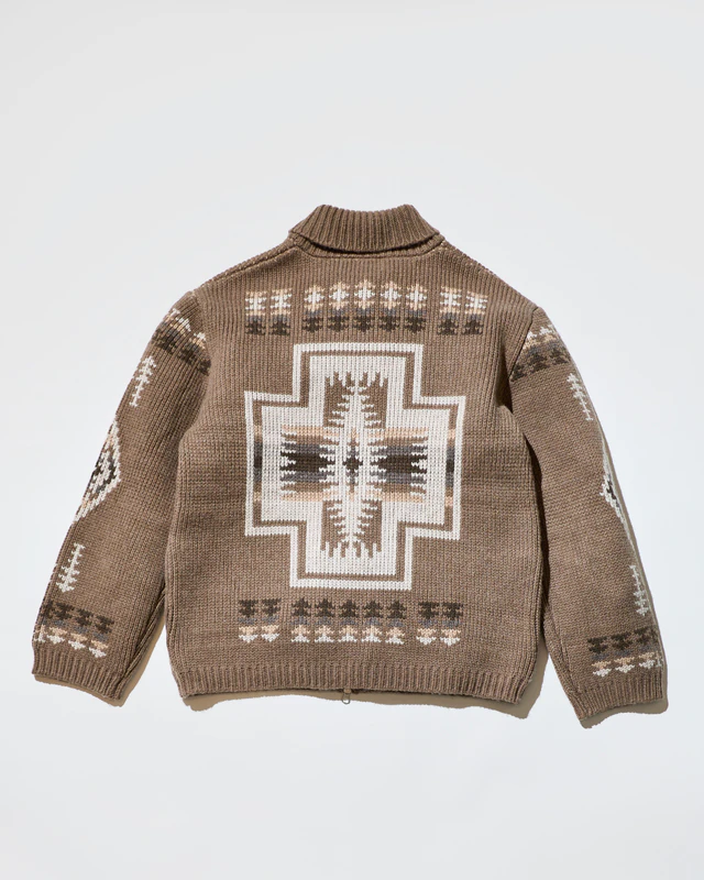 バーニーズ ニューヨーク別注アイテム<ペンドルトン> ジップアップニットカーディガン