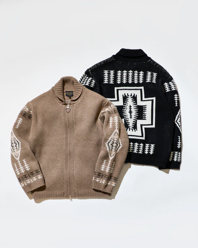 バーニーズ　ニューヨーク別注アイテム＜ペンドルトン＞ ジップアップニットカーディガン
