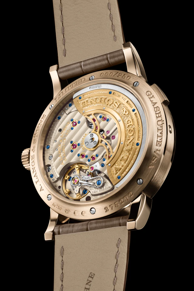 「ランゲ1･デイマティック ハニーゴールド」新作ランゲ 1･デイマティック ハニーゴールドの裏