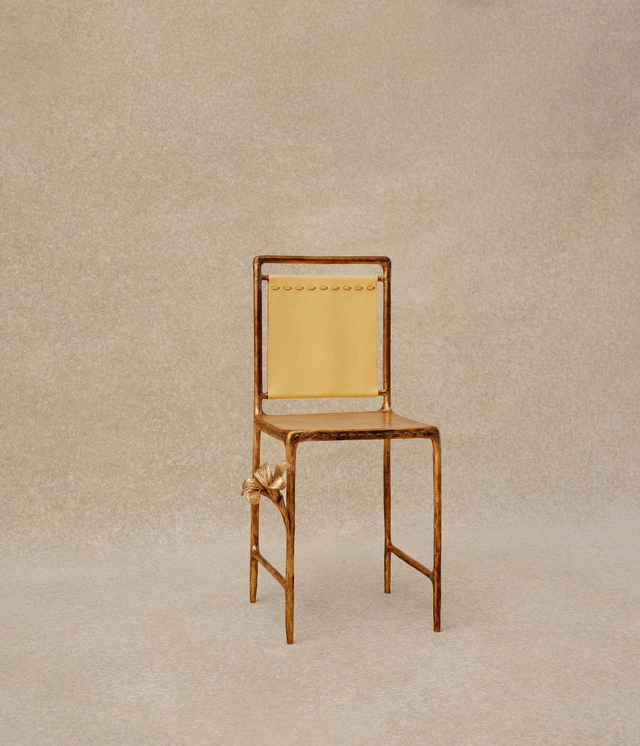 「フォンデリア フェンディ」ソルベット ブロンズ チェア（Sorbetto Bronze Chair） （H85cm x W49cm x D47cm）