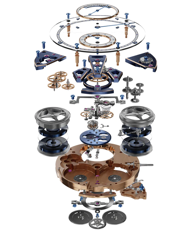 ブレゲ「エクスペリメンタル 1」、マリーンのDNAとマグネティック脱進機を融合した高振動トゥールビヨン