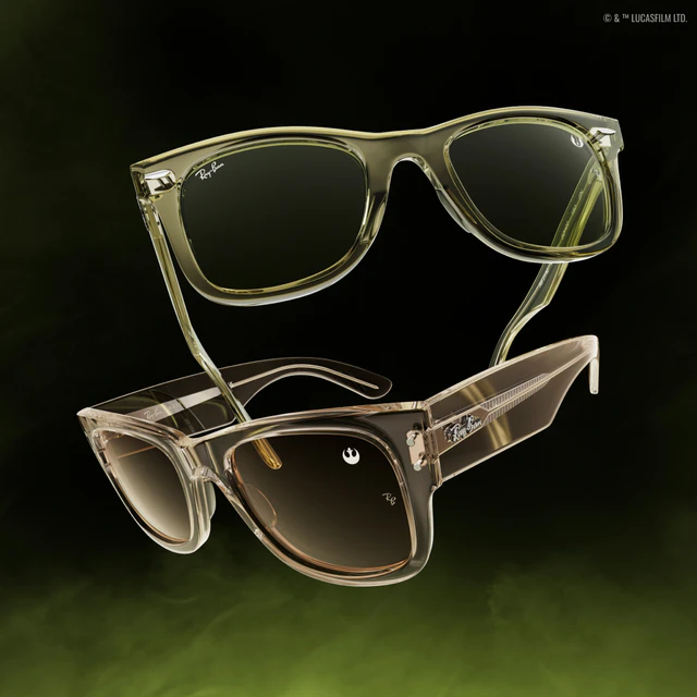 レイバン×スター・ウォーズ、ヨーダとダース・ベイダーを纏う4種のスペシャルサングラス、光と闇の世界を日常スタイルに