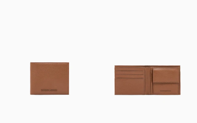 エンポリオ アルマーニ タンブルレザーウォレット