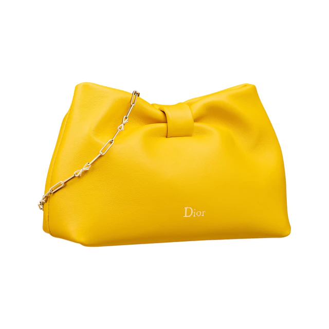 ディオール 「ボウ」バッグ スモール バターカップイエロー 
