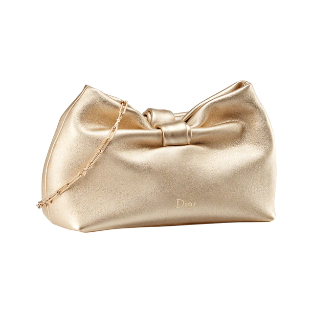 ディオール 「ボウ」バッグ スモール メタリック