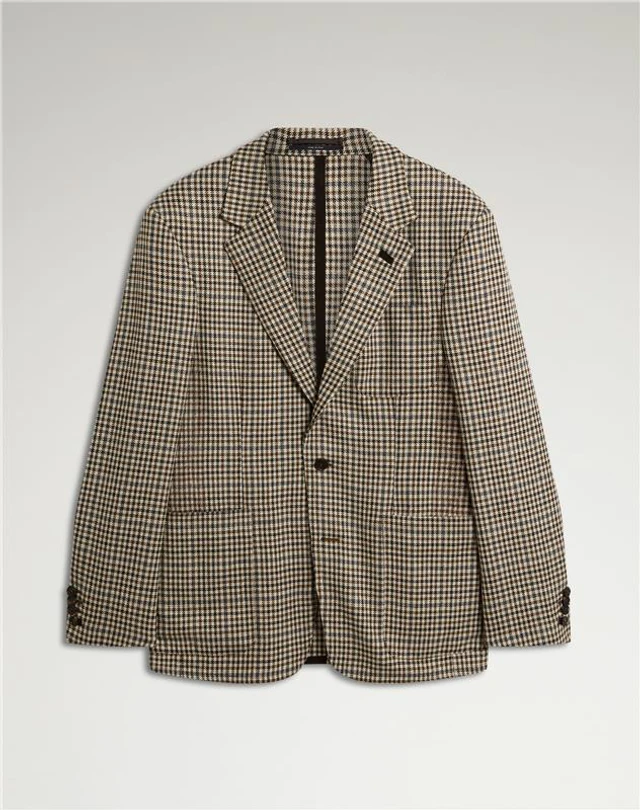 ダンヒル カシミヤ ガンクラブチェックジャケット