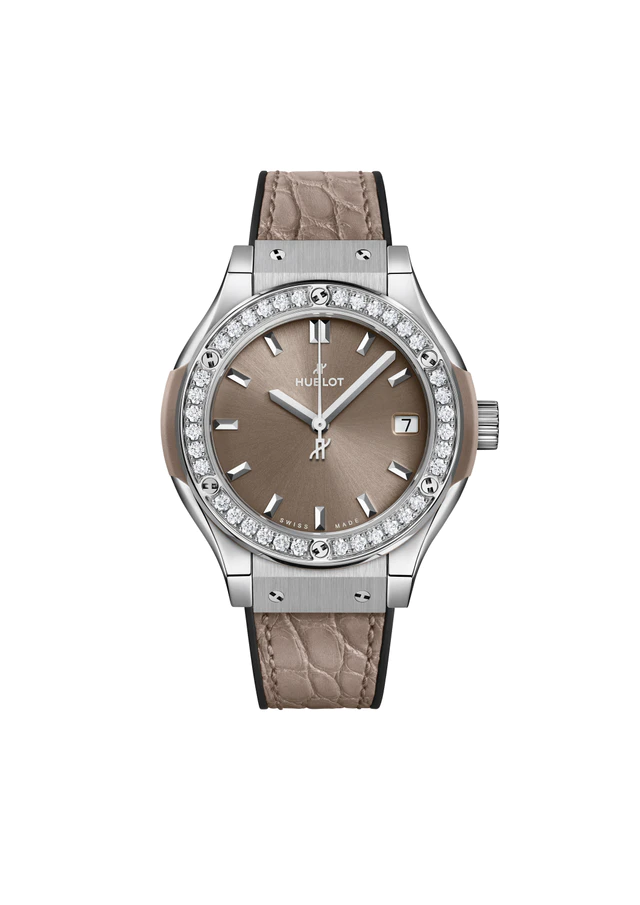 HUBLOT 「クラシック・フュージョン チタニウム トープ ダイヤモンド」日本限定モデル