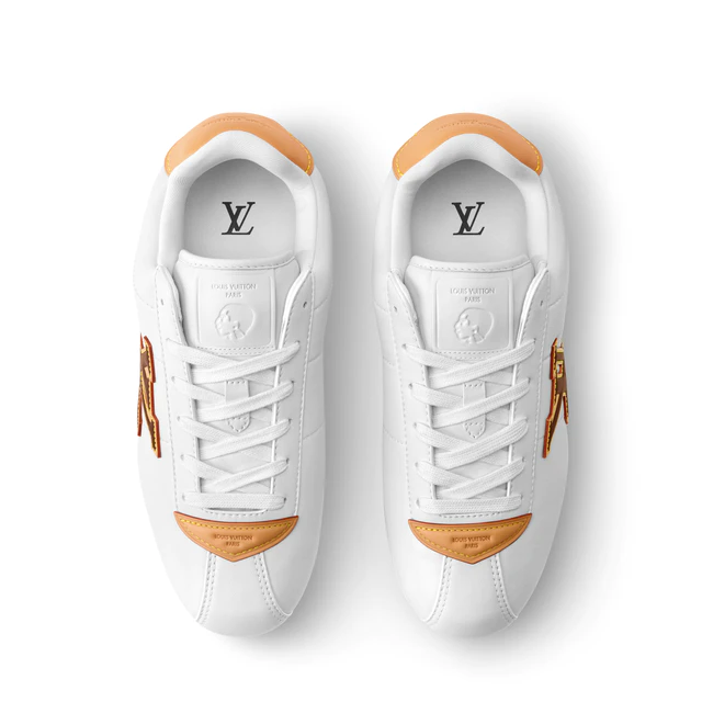 ルイ・ヴィトン：LV バターソフト スニーカー ラムレザー、プレーンカーフレザー