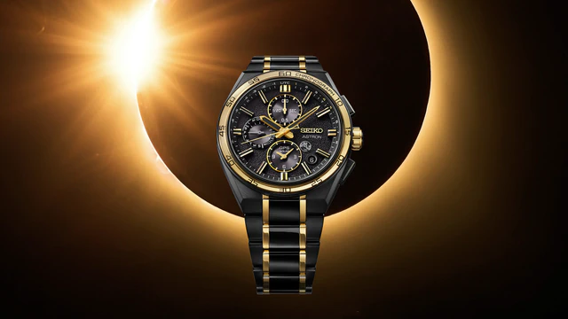 「クオーツ アストロン」をルーツにもつ、セイコー アストロンからは、荘厳な輝きを放つブラックとゴールドカラーのモデルが登場