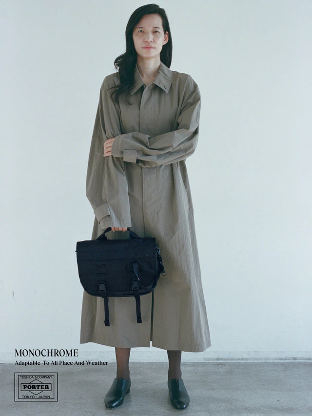 ミリタリー発想と高機能マテリアルが光る吉田カバンPORTER MONOCHROME、都市生活のための新定番バッグコレクション