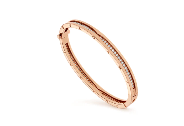 ブルガリ 「ビー・ゼロワン」 ブレスレット PG x DIA