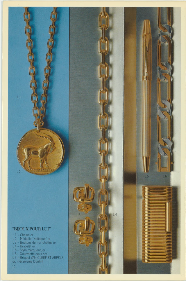 ヴァン クリーフ＆アーペル ラ ブティック カタログからの抜粋、1975年（ヴァン クリーフ＆アーペル アーカイブス）