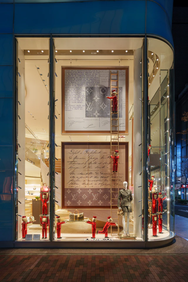 ルイ・ヴィトン モノグラム130周年、キーポルからスピーディ P9まで巡る「ルイ・ヴィトン ホテル」ポップアップ 銀座並木通り店
