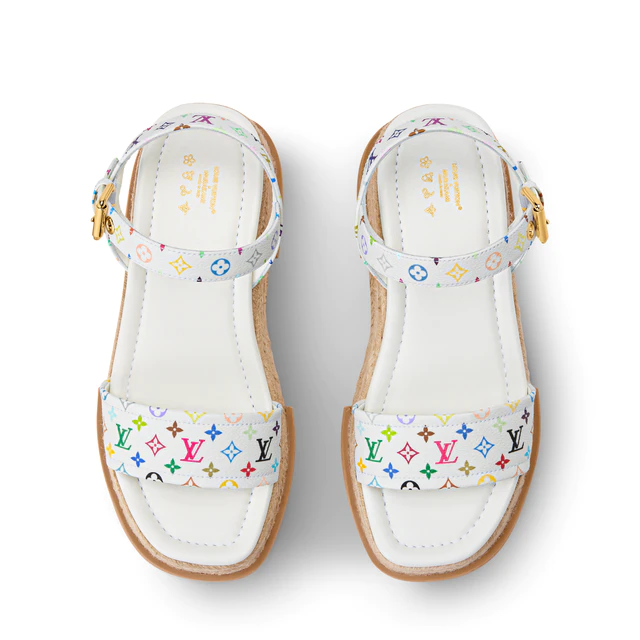 Louis Vuitton サンダル モノグラムマルチカラー 36ハーフ Louis