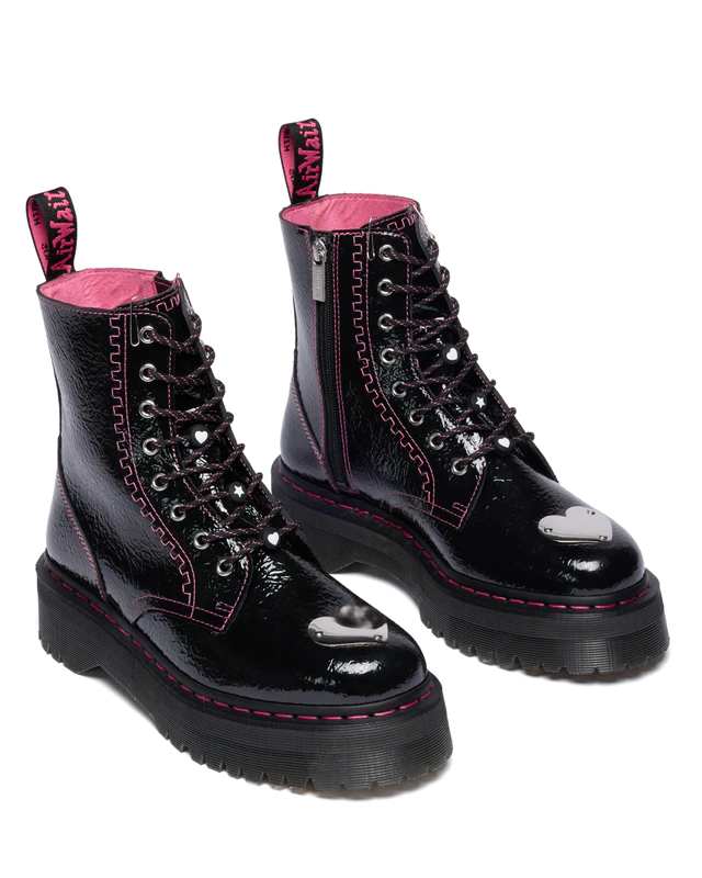 ドクターマーチン アイテム：JADON TP カラー：Black Distressed Patent