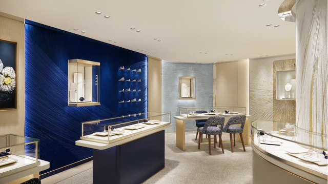 パリのハイジュエリーメゾン ショーメ、西武池袋本店ブティック誕生、サファイアブルーが導く新体験