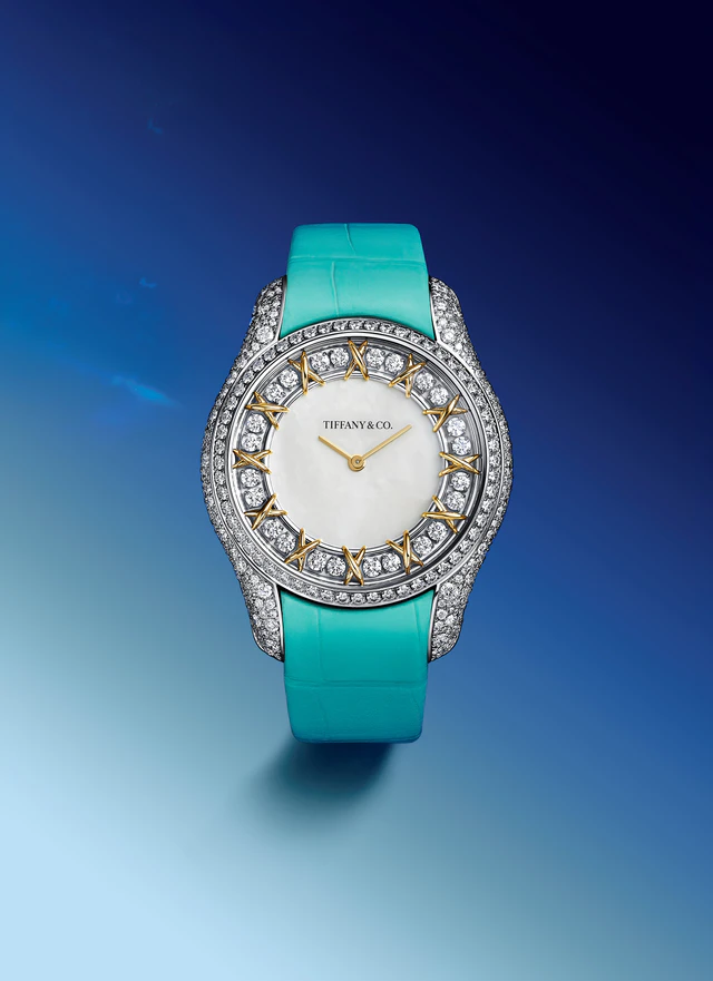 「ジャン・シュランバージェ バイ ティファニー」16ストーン マザー オブ パール ウォッチ