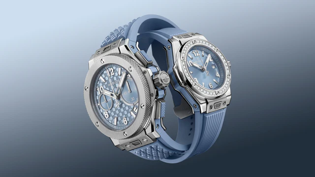 HUBLOT 「ビッグ・バン オリジナル ウニコ コールブルー」「ビッグ・バン ワンクリック スチール コールブルー ダイヤモンド」