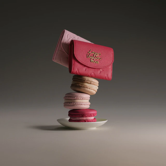 ルイ・ヴィトン:ポルトモネ·ロザリ カウハイドレザー