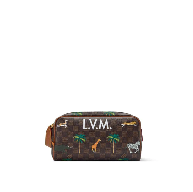 ルイ・ヴィトン:LV × ザ・ダージリン リミテッド ドップ·キット ダミエ·エベヌ ヘリテージ キャンバス