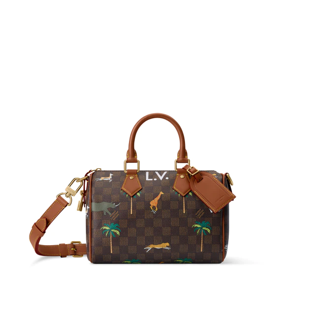 ルイ・ヴィトン:LV × ザ·ダージリン リミテッド スピーディ·バンドリエール 25 ダミエ·ヘリテージ キャンバス