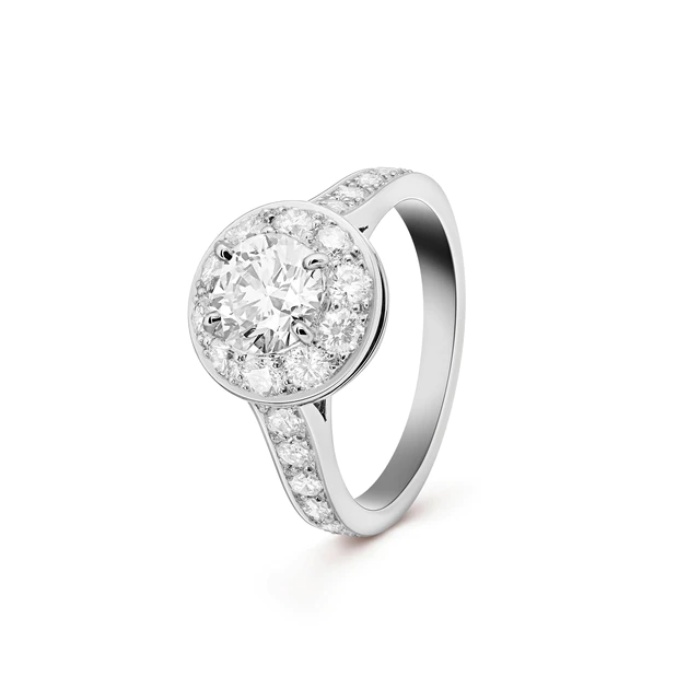 ヴァン クリーフ＆アーペル イコーヌ ソリティア プラチナ、ダイヤモンド（1.00ct, DIF）