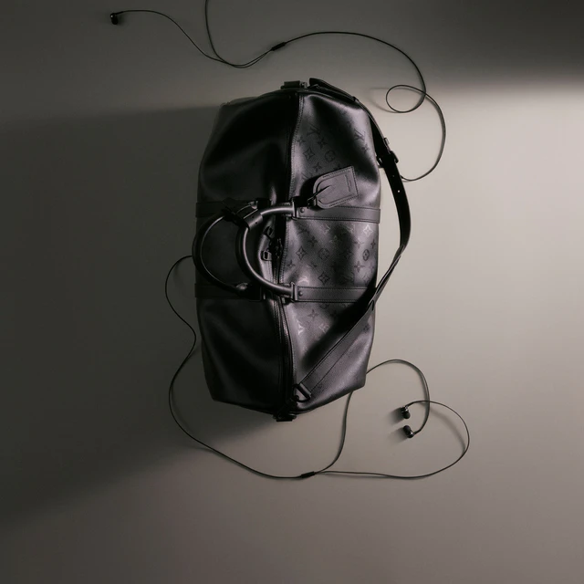 ルイ・ヴィトン：キーポル·バンドリエール 45 モノグラム·ミッドナイト キャンバス