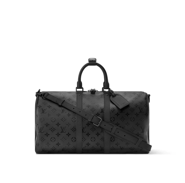 ルイ・ヴィトン：キーポル·バンドリエール 45 モノグラム·ミッドナイト キャンバス