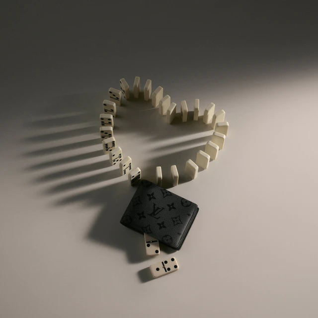 ルイ・ヴィトン：ポルトフォイユ·ミュルティプル モノグラム·ミッドナイト キャンバス