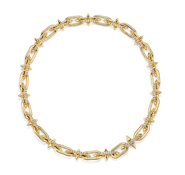 Tiffany Titan by Pharrell Williams necklace in yellow gold with diamonds