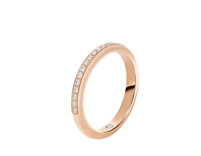 ブルガリ「ローマ アモール」　リング　PGｘDIA