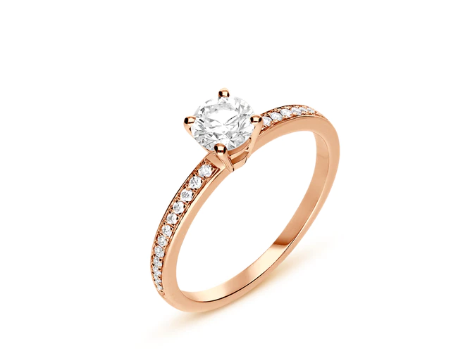 ブルガリ「ローマ アモール」　リング　PGｘDIA　0.3ct~