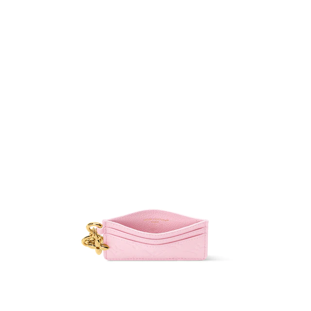 ルイ・ヴィトン ：カードケース ポルト カルト·LV チャーム　カウハイドレザー　内観