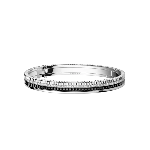 ブシュロン キャトル ブラック バングル スモール