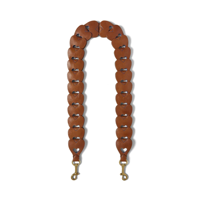 マルベリー  ハート ウーブン レザー ストラップ