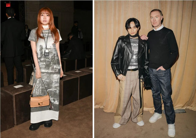 コーチ Fall 2026、ザ・キュナード・ビルディングで発表されたアメリカンファッション再定義ランウェイ、日本からは幾田りらと中島健人が来場