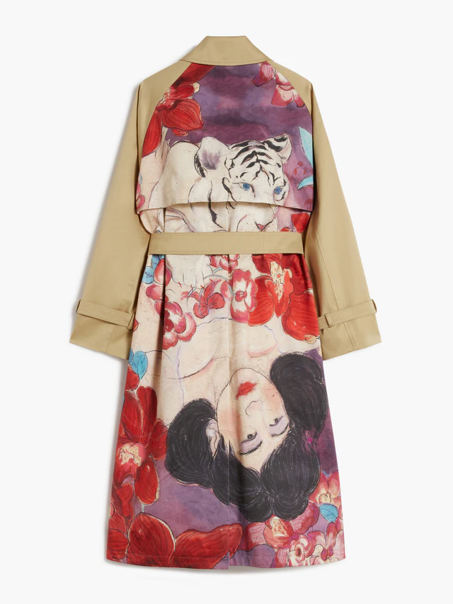 ウィークエンド マックスマーラのアートなトレンチコート、シャーフェイ・シャ作